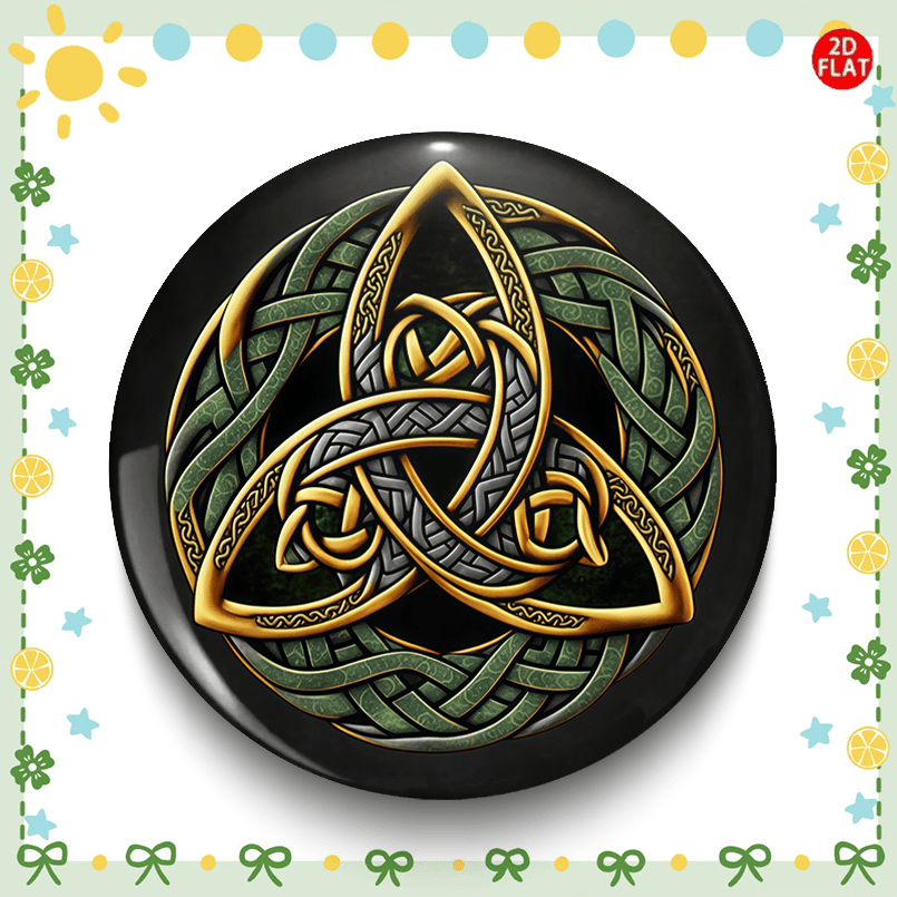 Celtic Knot Classic Fashion Brooch, Collectible Badge